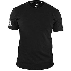 adidas Promote Tee T-shirt voor kinderen, uniseks, zwart-wit, L