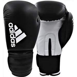adidas Boxhandschoenen Hybrid 50 voor heren, zwart/wit, 8 oz