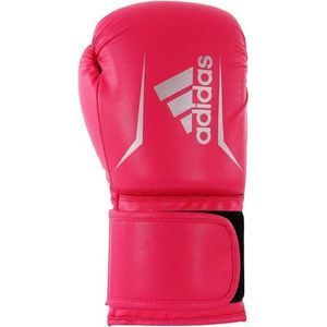 Adidas boxing speed 50 (kick)bokshandschoenen in de kleur roze.