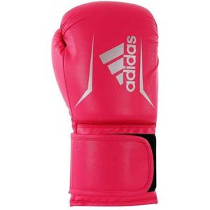 Adidas boxing speed 50 (kick)bokshandschoenen in de kleur roze.