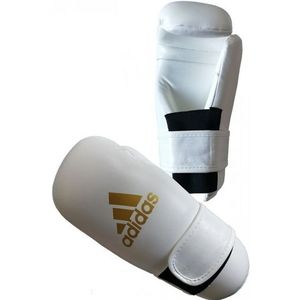 Adidas Semi Contact Gloves - Bokshandschoenen - Wit / Goud - XS