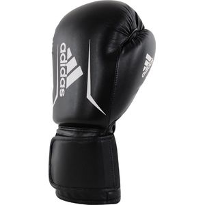 Adidas boxing speed 50 bokshandschoenen junior in de kleur zwart/wit.