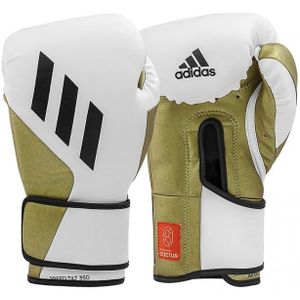 Adidas Bokshandschoenen Speed TILT 350V Pro Training - wit/goud - 14 oz