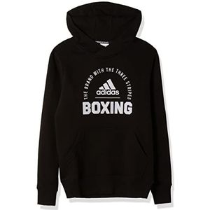 adidas Community 21 Hoody Boxing Longshirt, Blackwhite, S Unisex Volwassenen, Zwart Wit, S, Zwart en Wit, S, Zwart en wit.