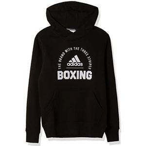 adidas Community 21 Hoody Boxing Longshirt, Blackwhite, 164 Unisex, Zwart Wit, XL, Zwart en Wit, XL, Zwart en wit.