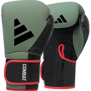 Adidas Combat 50 (kick)bokshandschoenen - Legergroen/Zwart - 8 oz
