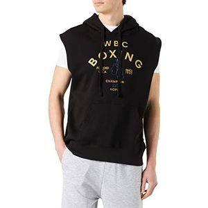 adidas WBC Sleevelss Hoody Longshirt, zwart, M unisex volwassenen, zwart, M