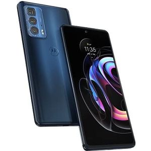 Motorola Moto Edge 20 Pro Smartphone, ontgrendeld, 5G, beeldscherm: 6,7 inch, 12 GB/256 GB, Dual-SIM, Android 10.0, blauw