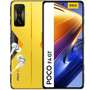 Xiaomi POCO F4 GT 5G Smartphone 8 + 128 GB, 6,67 inch AMOLED-display 120 Hz E4, Snapdragon 8 Gen 1 processor, Triple Camera 64 MP, batterij 4700 mAh, 120 W HyperCharge, POCO geel