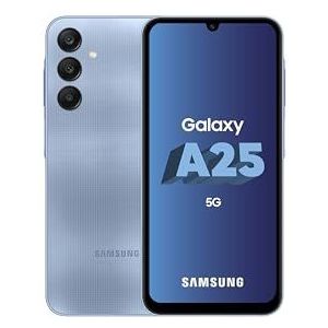 SAMSUNG GALAXY A25, Android 5G smartphone, 256 GB, snellader 25 W inbegrepen [Amazon Exclusive], ontgrendelde smartphone, blauw, Franse versie