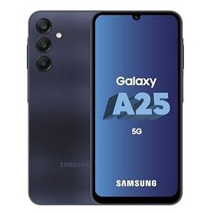 SAMSUNG GALAXY A25, Android 5G smartphone, 256 GB, snellader 25 W inbegrepen [Amazon Exclusive], smartphone ontgrendeld, nachtblauw, Franse versie
