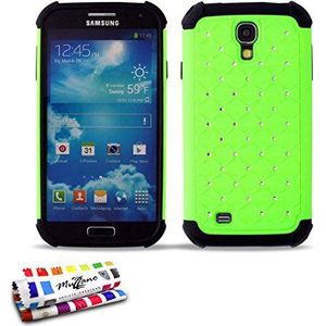 Muzzano CASPERIA ORIGINAL F24307 Glams vaste beschermhoes voor Samsung Galaxy S4 Advance groen