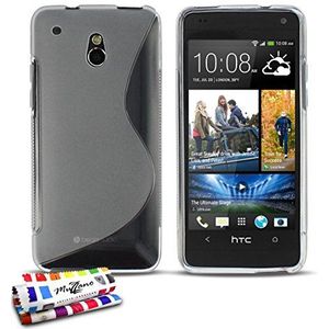 Muzzano Beschermhoesje voor HTC One Mini (M4) [Le S Premium] [transparant] + stylus en reinigingsdoek van Muzzano® – ultieme bescherming tegen stoten, elegant en duurzaam voor uw HTC One Mini (M4)