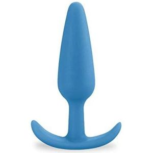 Love and Vibes BK17S-Bleu kleine buttplug met ankergreep, 200 g