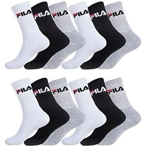 Fila Fila Fila/Am/Tnx12 Sportsokken voor heren (12 stuks), Veelkleurig A - Mc