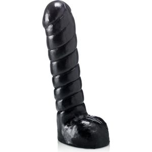 XXLTOYS - Kermeels - Dildo - Inbrenglengte 24 X 5.5 cm - Black - Uniek Design Realistische Dildo – Stevige Dildo – voor Diehards only - Made in Europe