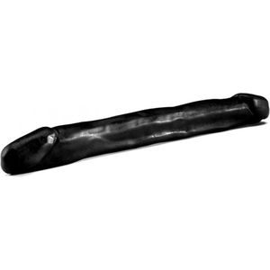 XXLTOYS - As Long As - Double Dildo - Inbrenglengte 38 X 3.7 cm - Black - Uniek Design Realistische Dildo – Stevige Dildo – voor Diehards only - Made in Europe