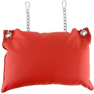 Leather pillow - Red