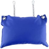 Leather pillow - Blue