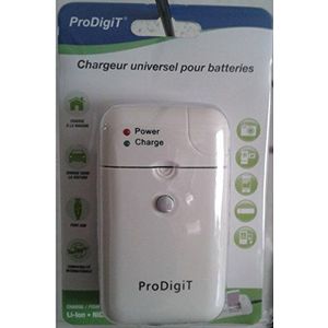 ProDigiT chu-usb-pdt universele batterijlader voor camera's wit