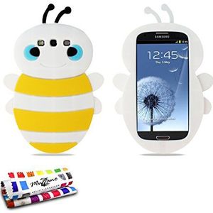 MUZZANO Originele Bee Flexibele Case voor Samsung Galaxy S3/I9300 - Wit