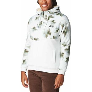 Picture Organic Clothing - Basement Plush Z Hoodie - Dames Sweatshirt - Pearl Gray - Wit