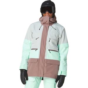 Picture Organic Clothing - U68 Jkt Pigeon Starlight Blue Deep Taupe - Dames Ski Jas - Blauw