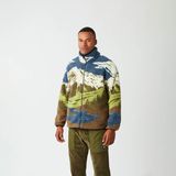 Picture Organic Clothing - Hafdals Fleece Cloudy Landscape Sherpa - Bruin - Heren