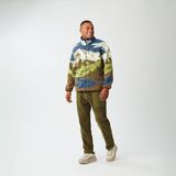 Picture Organic Clothing - Hafdals Fleece Cloudy Landscape Sherpa - Bruin - Heren