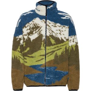 Picture Organic Clothing - Hafdals Fleece Cloudy Landscape Sherpa - Bruin - Heren