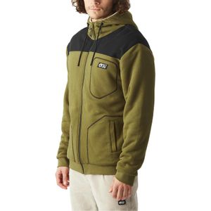 Picture Organic Clothing - Basement Plush Zip Hoodie - Kaki - Vest - Voor Heren