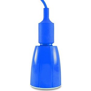 Pop muzik POP-AMPOULE-BL hanglamp met muziek, Bluetooth, aluminium, 7,6 W, E27, 8,5 x 8,5 x 15 cm, blauw