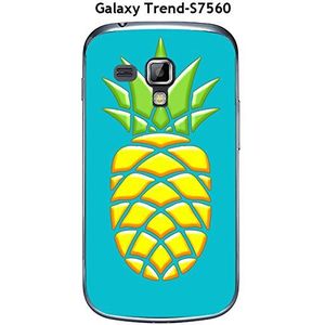 Onozo Beschermhoes voor Samsung Galaxy Trend S7560, Ananas, turquoise