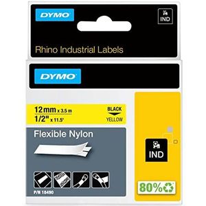 Dymo Rhino Pro 18490 Ruban Industriel en Nylon 12 mm
