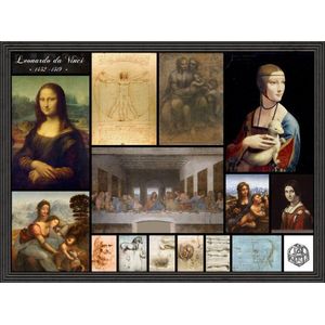Legpuzzel - 2000 stukjes -Collage - Leonardo da Vinci  - Grafika