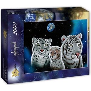 Grafika puzzel Schim Schimmel - Gentle Family - 2000 stukjes.
