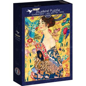 Gustav Klimt 2000 stukjes 'Lady with the fan"" Art by Bluebird