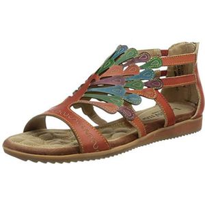 LAURA VITA Dames VACA Wedge Sandaal, oranje, 42 EU, oranje, 42 EU