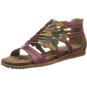 Laura Vita Vaccao Romeinse sandalen voor dames, Violet, 41 EU