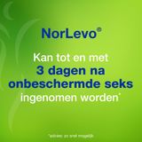 Norlevo 1.50 mg UAD Morning after pil (Alternatief voor ellaOne)