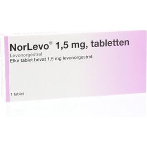 Norlevo 1.50 mg UAD Morning after pil (Alternatief voor ellaOne)