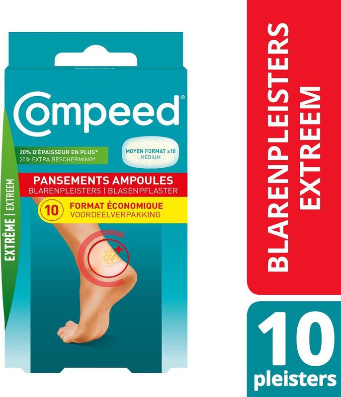 Compeed® Pleister Blaren Extreem - Medium – voordeelverpakking (10 st.)