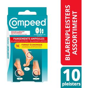 Compeed® Pleister Blaren – Mixpack – 3 in 1-verpakking – voordeelverpakking (10 st.)