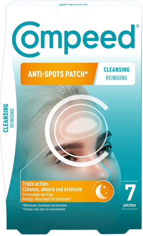 COMPEED® Anti-Spots* Cleansing - bij puistjes, mee-eters en onzuiverheden - pimple patch - 7st