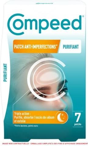 Compeed® Patch Anti-imperfection* Zuiverend Nacht | Hydrocolloïde patch | 7 patches