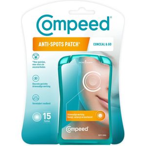 Compeed Anti-Spots* Conceal & Go - bij puistjes, mee-eters en onzuiverheden - pimple patch - 15st