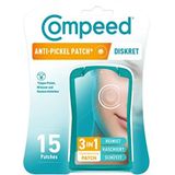 Compeed - Anti-puist Discrete Patch - Patches voor Hydrocolloïde Knop - 15 Patches - 1,5 x 1,5 cm