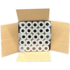 50 stuks thermische rol 57 x 30 x 12 voor bankkaart machine en draagbare printer type lngenico 8550, mini-rollen, formaat: 57 x 30 x 12 (50 stuks)