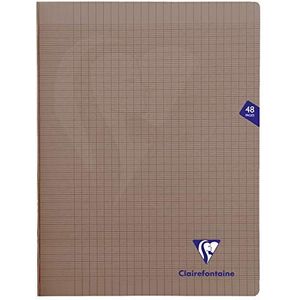 Clairefontaine 363311C - Set van 10 Grijs Mimesys Geniet Schrift - 24x32 cm - 48 Grote ruiten pagina's - 90 g wit papier - Polypropyleen kaft