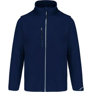 PROACT - PA323 - Softshell Jack - Navy - 3-Lagen Ademend, Waterdicht 8000 mm, Afritsbare Mouwen